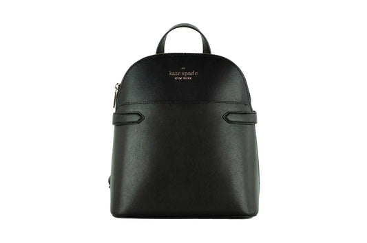 Kate Spade Staci Medium Black Saffiano Leather Dome Backpack