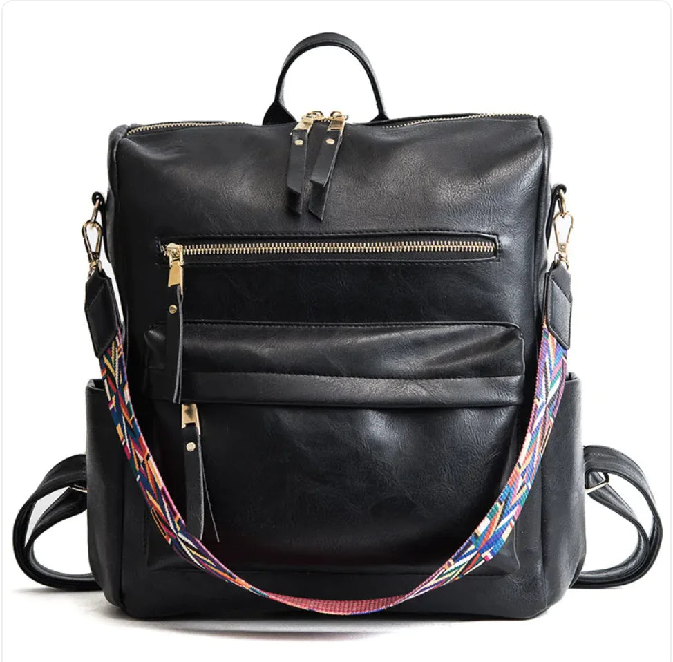 Vintage Soft Leather Backpack