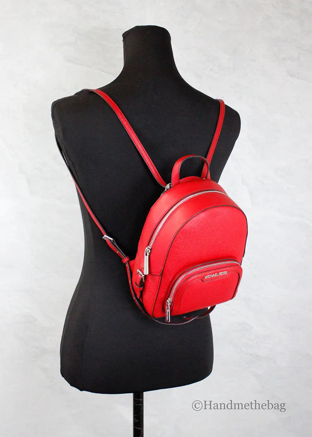 Michael Kors Jaycee Mini XS Bright Red Pocket Backpack