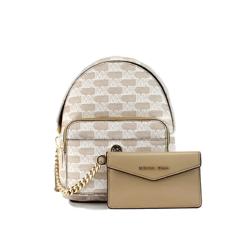 Michael Kors Maisie Mini Camel 2-n-1 Card Case Backpack