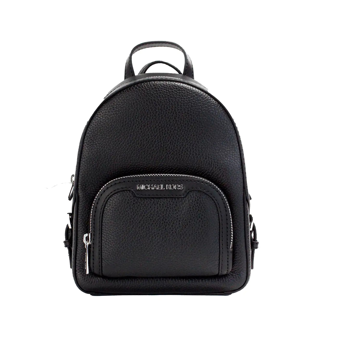 Michael Kors Jaycee Mini XS Black Leather Pocket Backpack