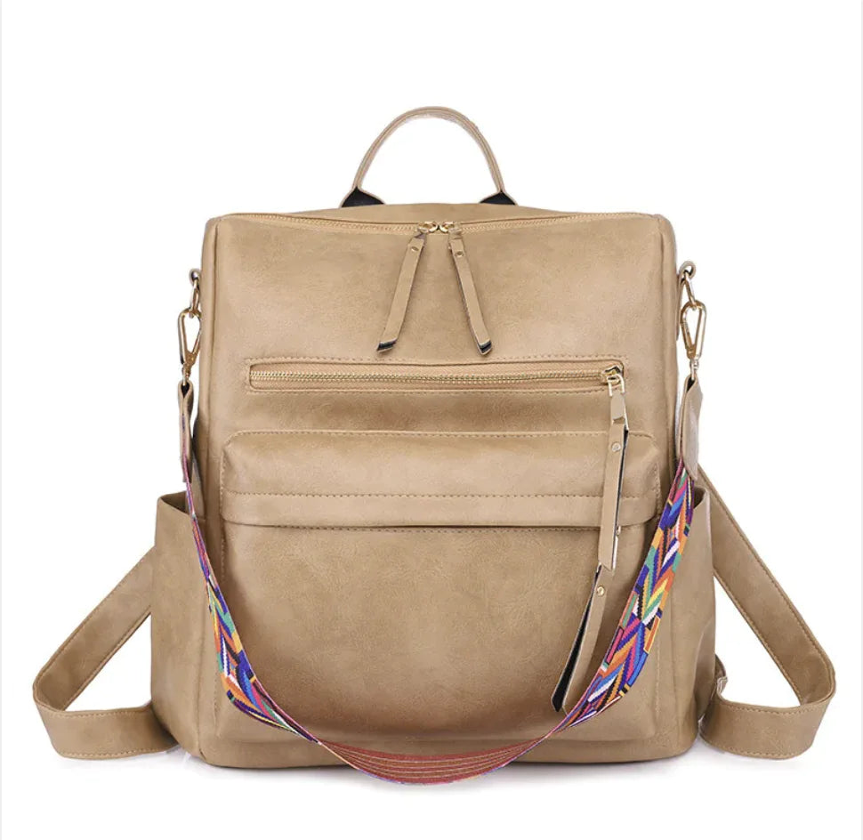 Vintage Soft Leather Backpack