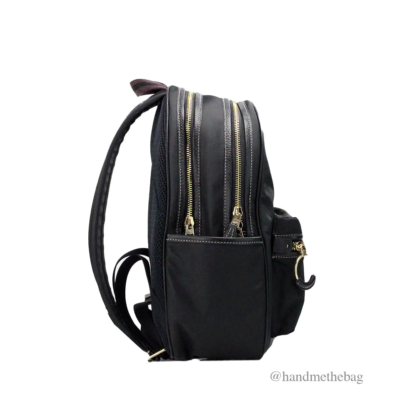 Coach (CA210) Ellis Medium Nylon Black Shoulder Backpack Bag