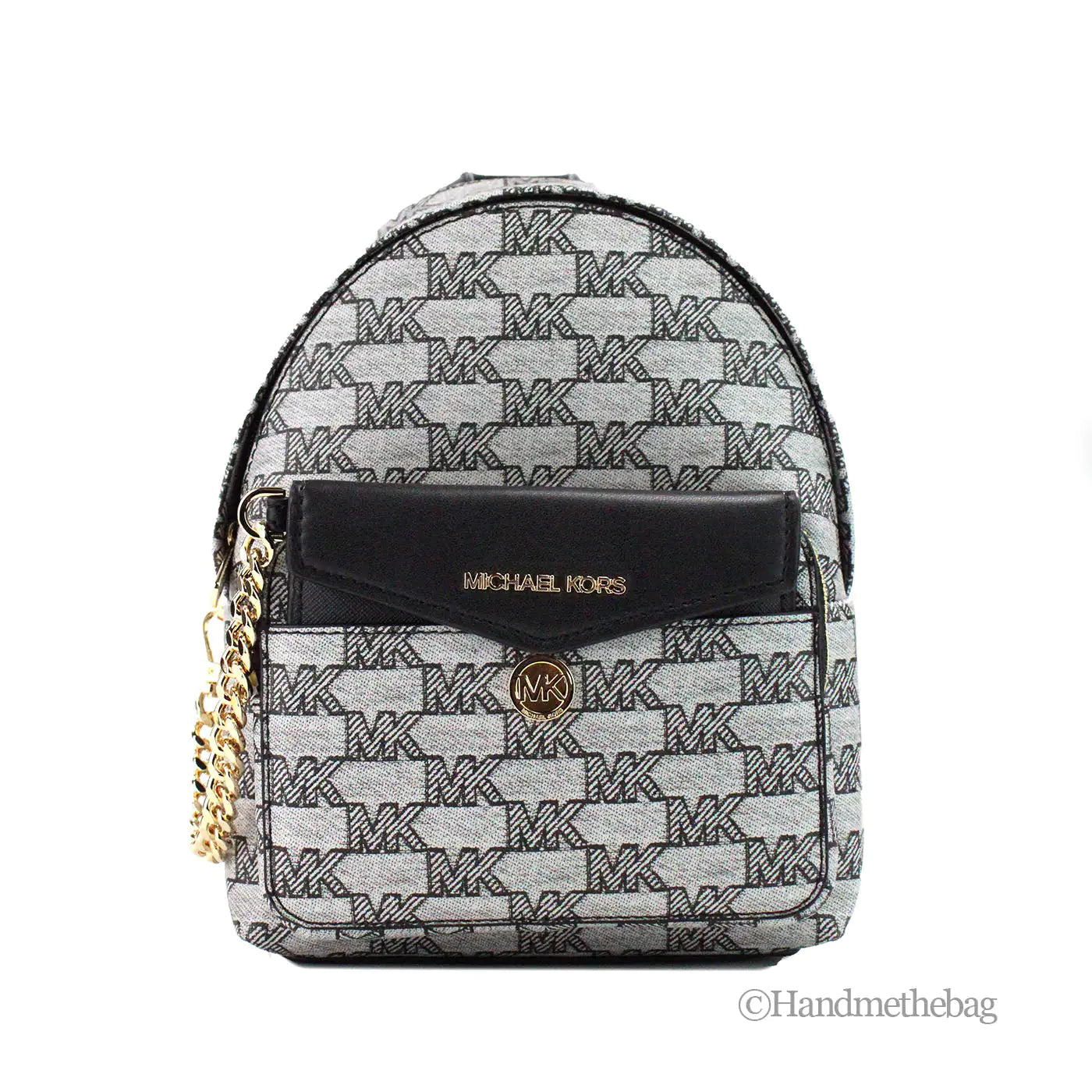 Michael Kors Maisie Mini Black 2-n-1 Card Case Backpack