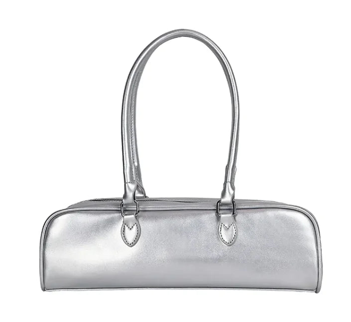 Women's Leather Baguette Bag