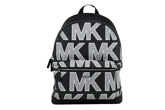 Michael Kors Cooper Black Signature PVC Graphic Logo Backpack