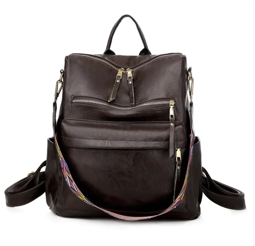 Vintage Soft Leather Backpack