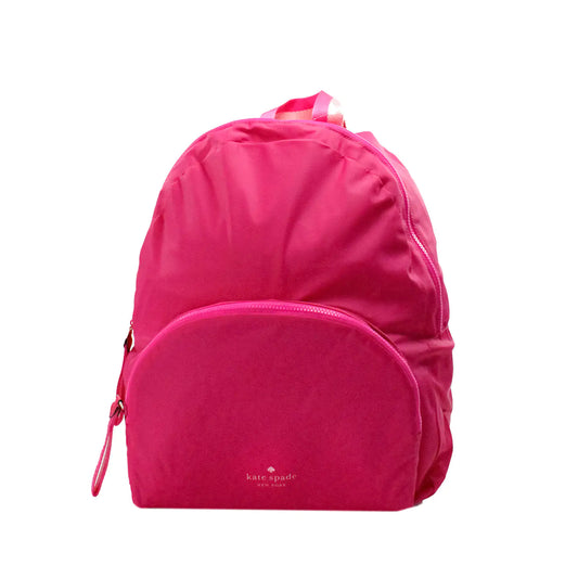 Kate Spade Arya Medium Bright Magenta Nylon Packable Backpack