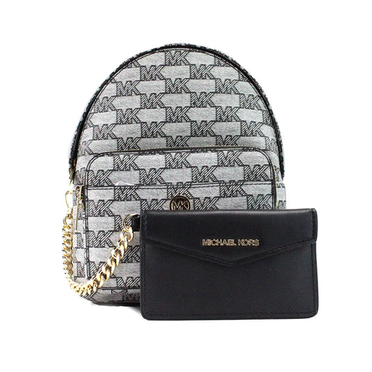 Michael Kors Maisie Mini Black 2-n-1 Card Case Backpack