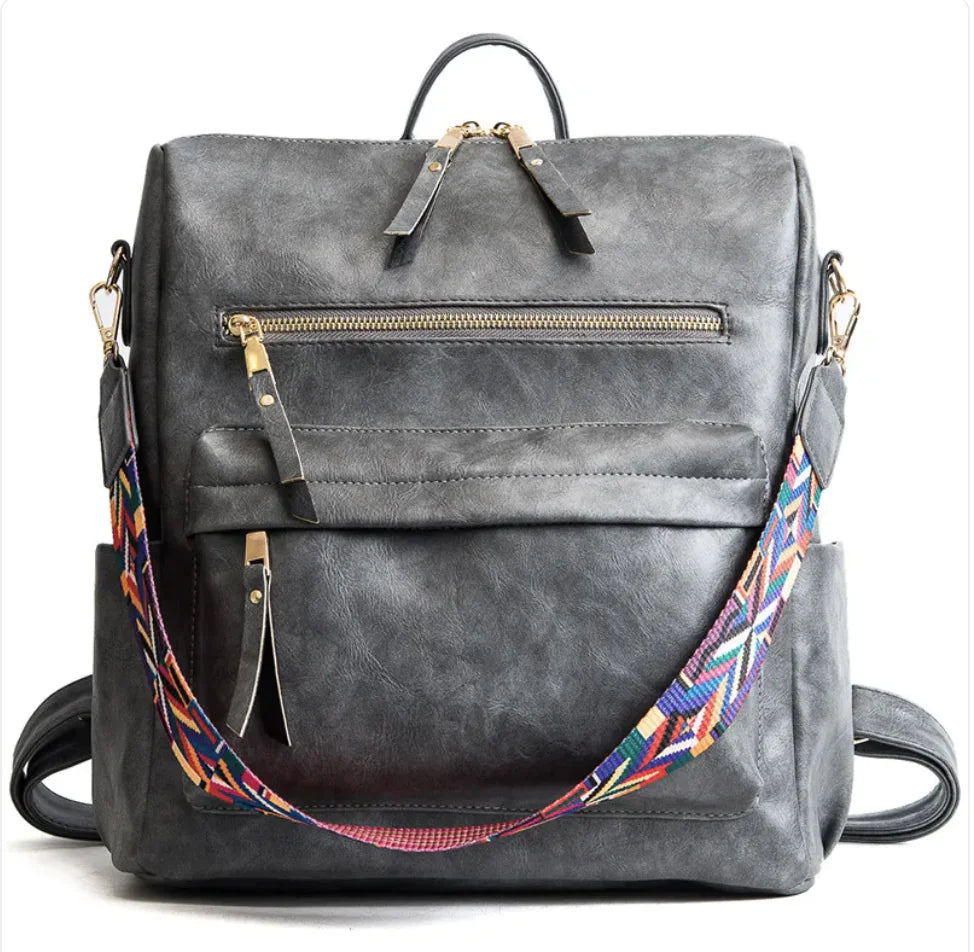 Vintage Soft Leather Backpack